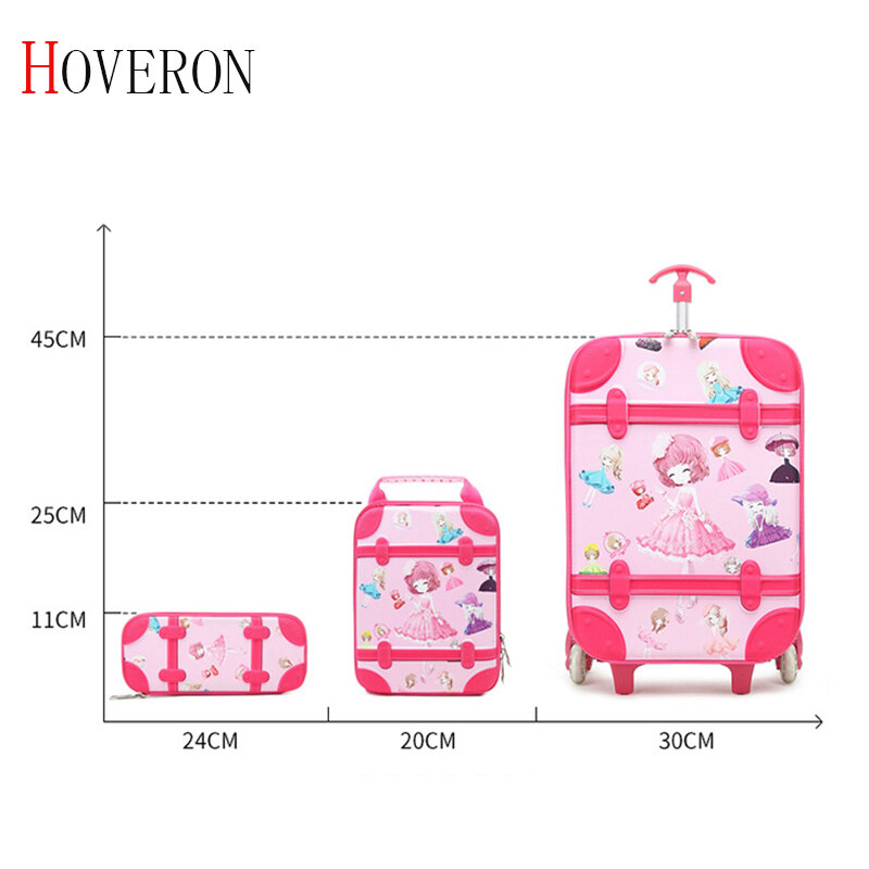 Cartoon Kid 'S Reizen Trolley Tas Sac Enfant Koffer Voor Kids Kinderen Rolling Case Travel Reizen Bagage Zakken Met Wielen