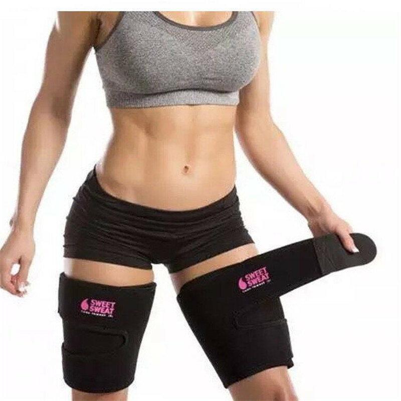 New Woman Leg Shaper Sauna Sweat Thigh Calories off Warmer Slender Slimming Legs Fat Thermo Neoprene Compress Massage Belt