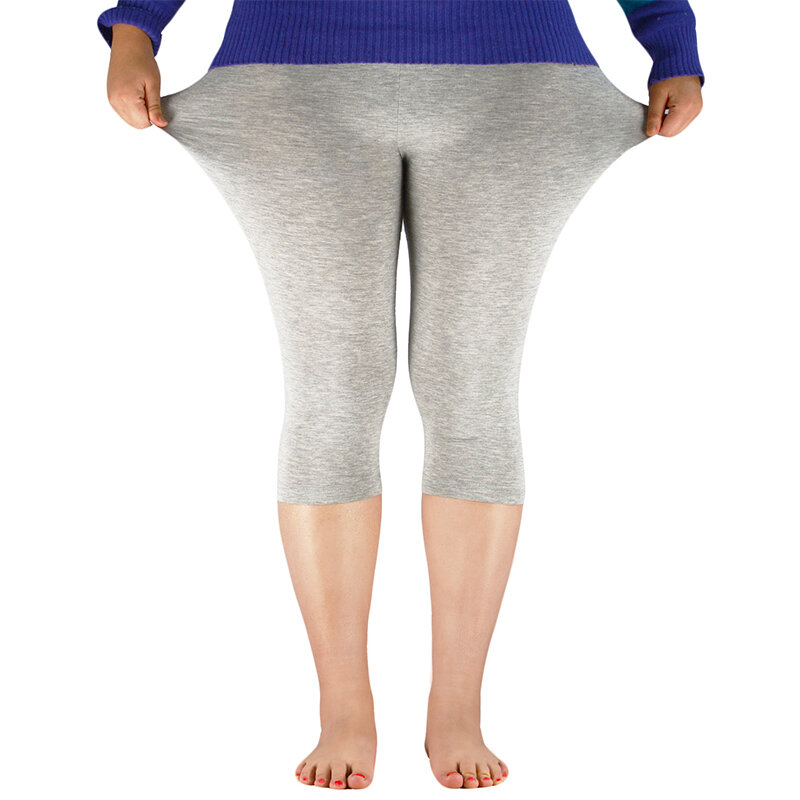 AZUE – Leggings en Fiber de bambou pour femmes, taille élastique, décontracté, grande taille, pantalon basique, pour entraînement