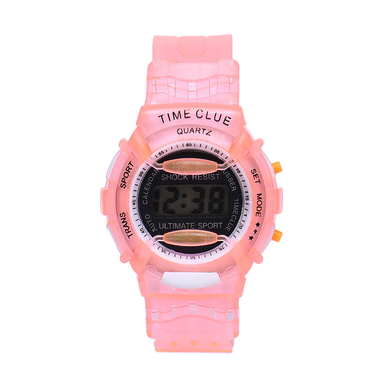 Reloj de pulsera deportivo Digital a prueba de agua para niños y niñas de estilo informal a la moda