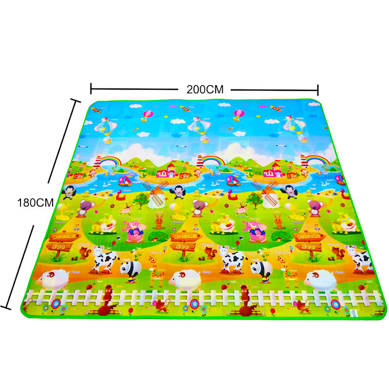 Playmat-Alfombra de juegos para bebés de goma EVA, alfombra de desarrollo, juego de espuma, 4 puzzles