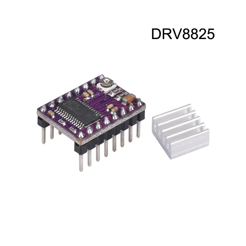 أجزاء طابعة ثلاثية الأبعاد DRV8825 محرك متدرج سائق مع بالوعة الحرارة المنحدرات 1.4 vs A4988 سائق ل BTT الأخطبوط SKR 2 اللوحة الأم