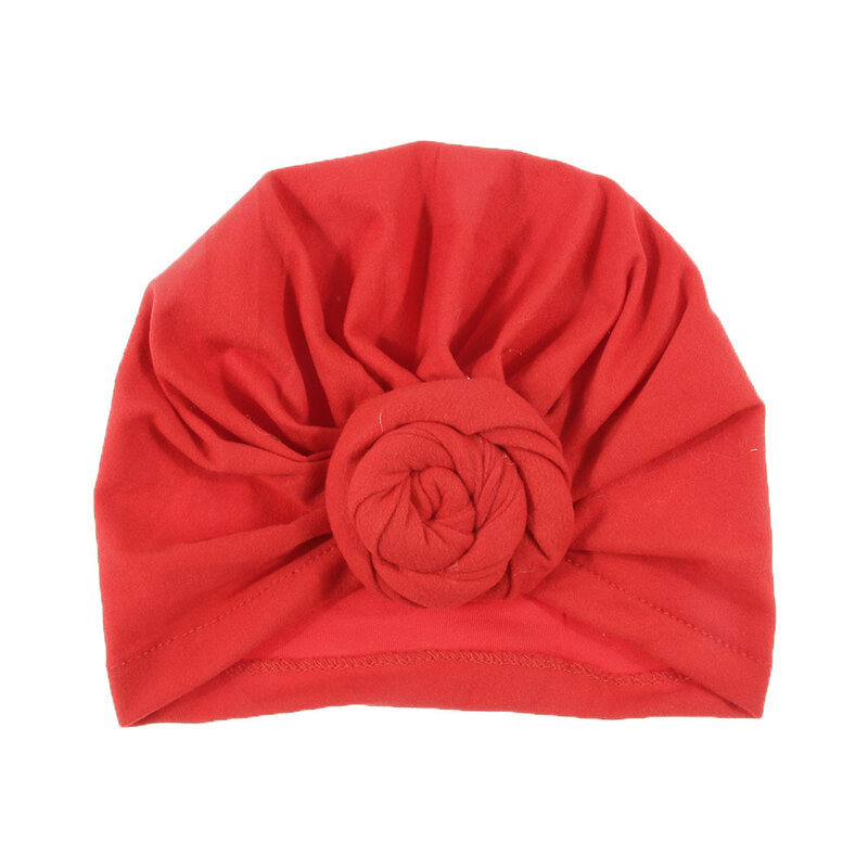 8 Colors Newborn Kids Rose Flower Soft Cotton Blend Hat Caps Fashion Clothes Accessories Birthday Gift