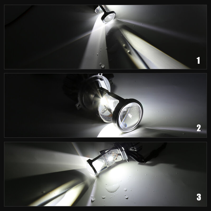 Eur-lâmpada led g9, mini projetor de farol para carro/motocicleta, h4, 5000k, 12v/24v, h4, lâmpada canbus para carros