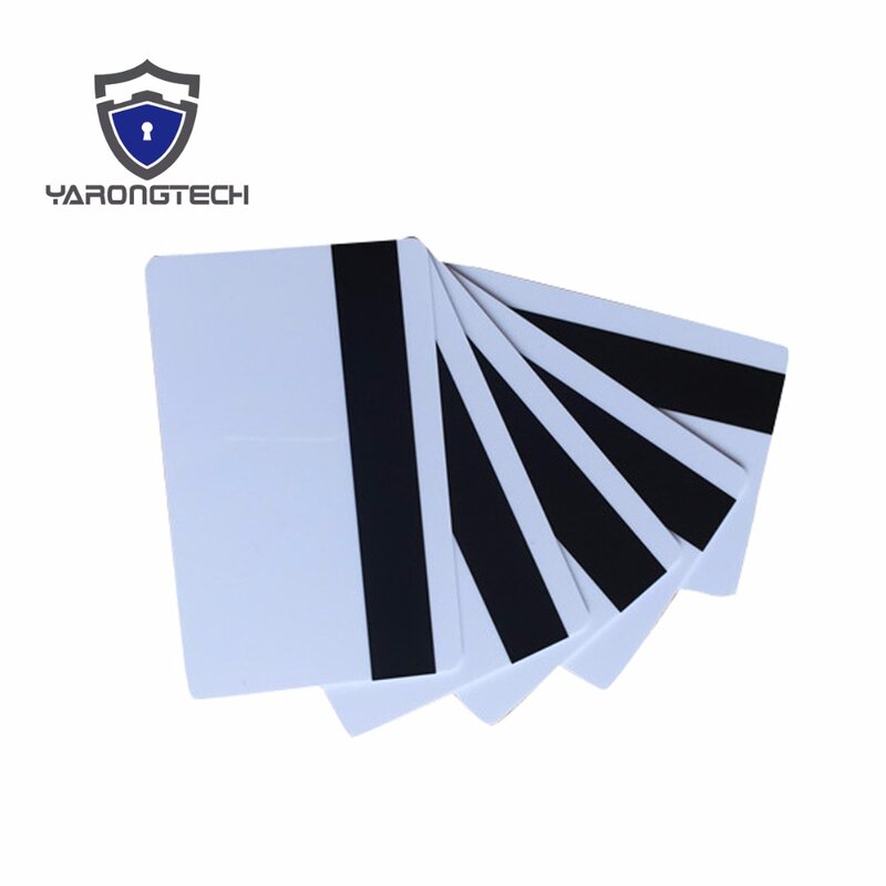 200pcs em branco tarja magnética plástico Hico cartões CR80 ISO tamanho padrão de cartão de PVC branco para impressão