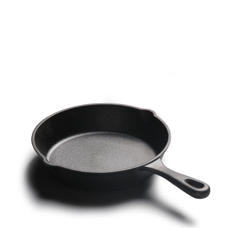 household Cast iron small frying pan 14cm/16cm/20cm/26cm mini uncoated non-stick pan kitchen supplies cookware
