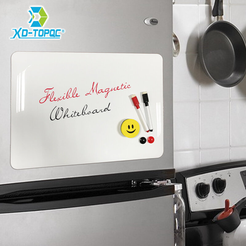 Bianco A3 30*42cm magneti per frigorifero flessibili lavagna impermeabile per bambini disegno bacheca frigorifero magnetico appunti FM02