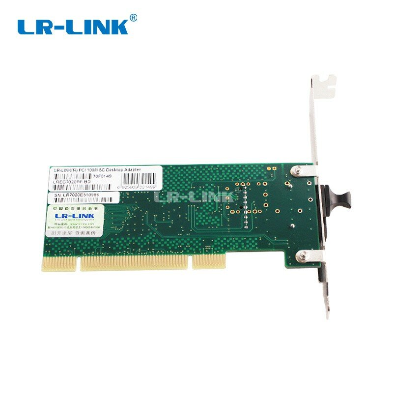 Adaptador de rede ethernet LR-LINK 7020pf-bd 100mb, placa de interface bidi de fibra óptica lan para pc e computador