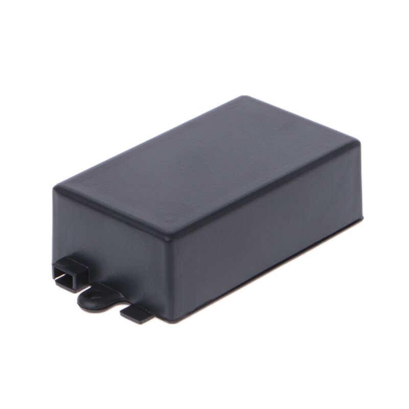 Conector eletrônico plástico impermeável do preto 65x38x22mm da caixa do projeto do cerco