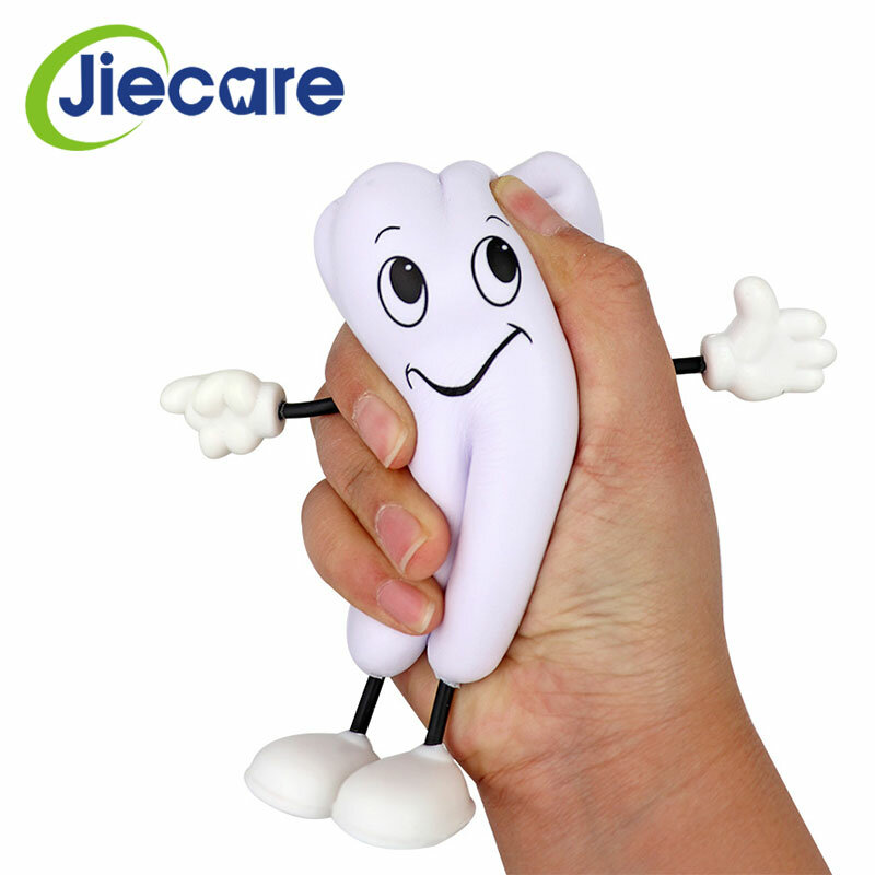 1pc dente-figura spremere giocattolo morbido PU schiuma dente bambola modello forma clinica dentale odontoiatria articolo promozionale regalo dentista