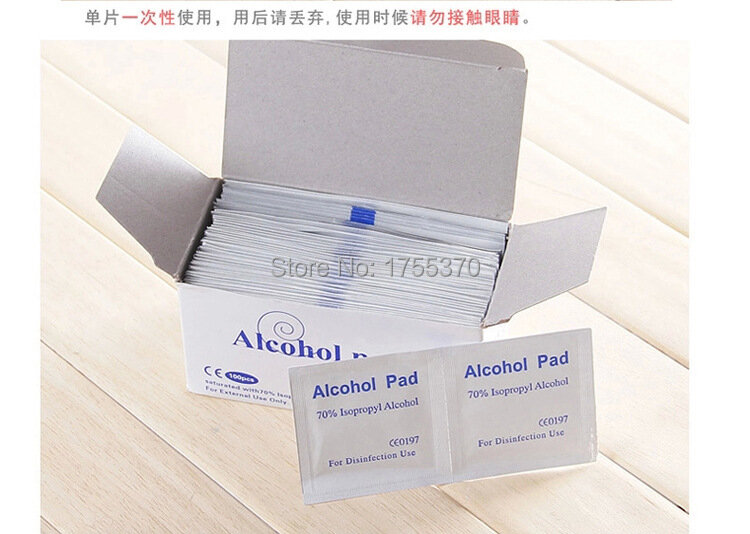 36 pçs antiflogose isopropil álcool cotonete almofadas peça limpe anti-séptico cuidados de limpeza da pele primeiros socorros