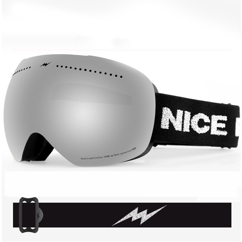 Gafas de esquí para hombre y mujer, protección UV antiniebla para deportes de nieve, Snowboard, esquí, patinaje