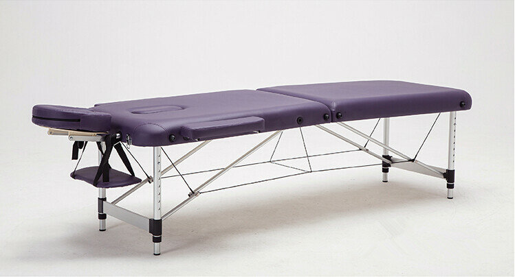 Masaż i relaks aluminiowy przenośny stół do masażu relaksacyjnego z regulowaną kołyską do twarzy SPA Bed Tattoo składane meble do salonu