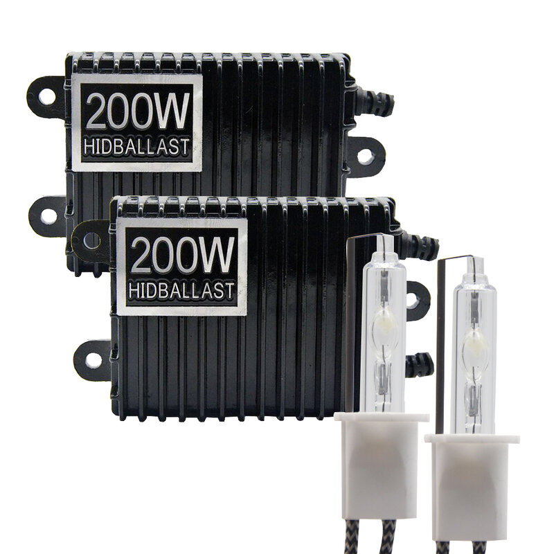 TPTOB 2pcs 200W Ballast kit HID Xenon Light bulb 12V H1 H3 H7 H11 9005 9006 4300k 5000k 6000k 8000k