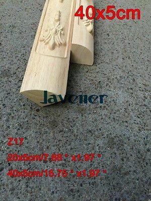 Aplique de madera tallada, calcomanía de carpintero, trabajo de madera, gabinete de pierna, Z17 -40x5cm