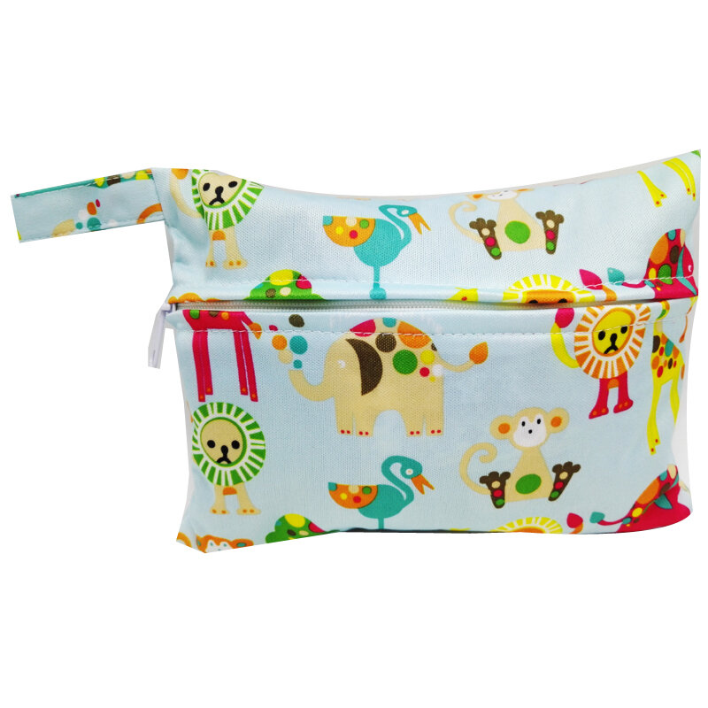 Woman Mini Wet/Dry Bag Waterproof Cloth Menstrual Pads Bag Reusable Cloth Sanitary Pad Bag