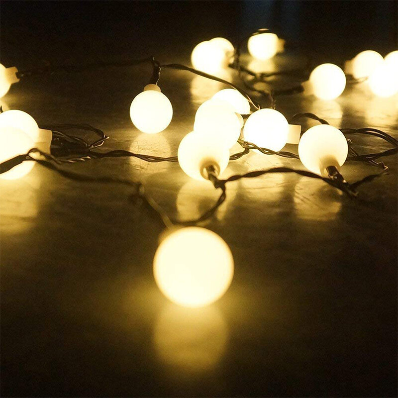 Tira de luces LED para exteriores, 10M, 100 LED, 5M, 40 LED, para Navidad, vacaciones, boda, fiesta, decoración, 220V, resistente al agua IP44