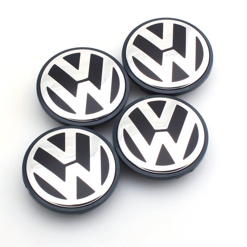4 pcs/ensemble OEM 65mm Center De Roue Cap Logo Hub Couverture Badge Emblème pour VW Jetta MK5 Golf Passat
