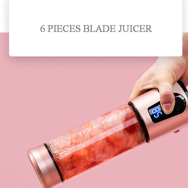 휴대용 전기 juicer 블렌더 usb 미니 과일 믹서 juicers 과일 추출기 음식 밀크 쉐이크 다기능 주스 메이커 기계
