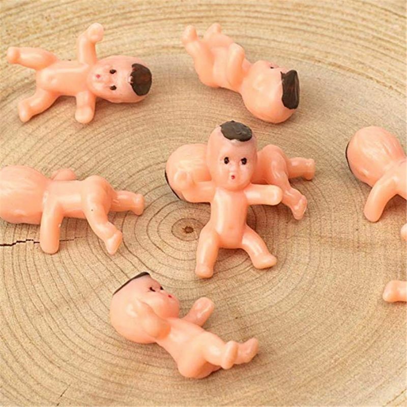 100pcs 1Inch Mini Plastic Baby Favor Supplies For Baby Shower and Ice Cube Game JUN-24