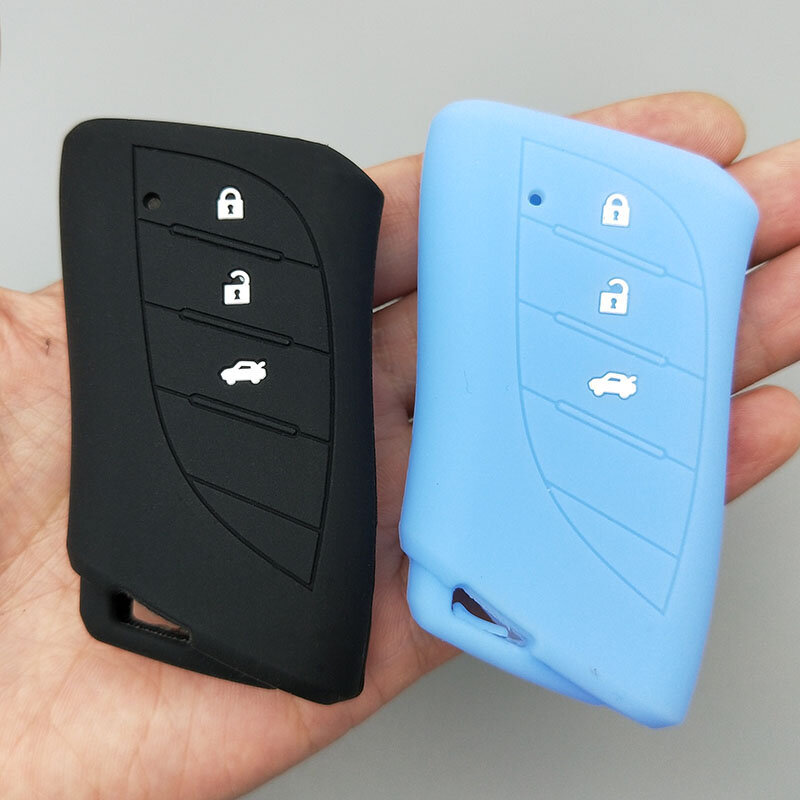 Car fob key  protected For For Lexus 2018 2019 IS ES GS LS500h NX RX LX LC RC 3 button Remote protectsilicone rubber cover case