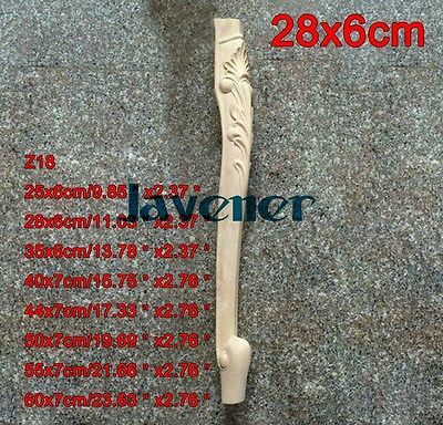 Z18-28x6 cm Kayu Diukir Onlay Applique Decal Kaki Meja Kerja Kayu Tukang Kayu Carpenter