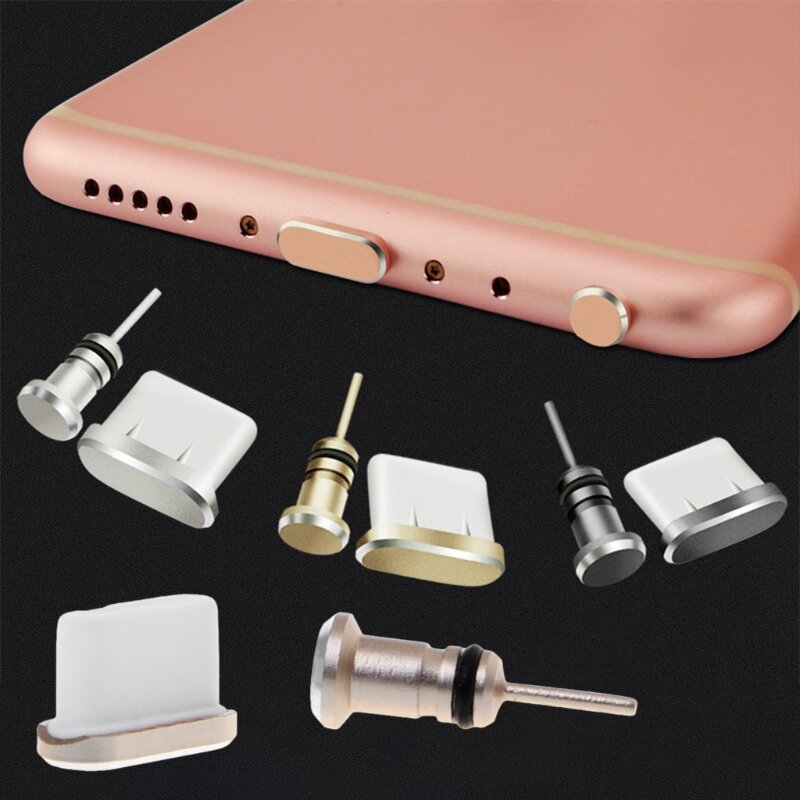 Anti Dust Plug Set USB Type-C Port 3.5mm Earphones Jack Plug For Huawei P10