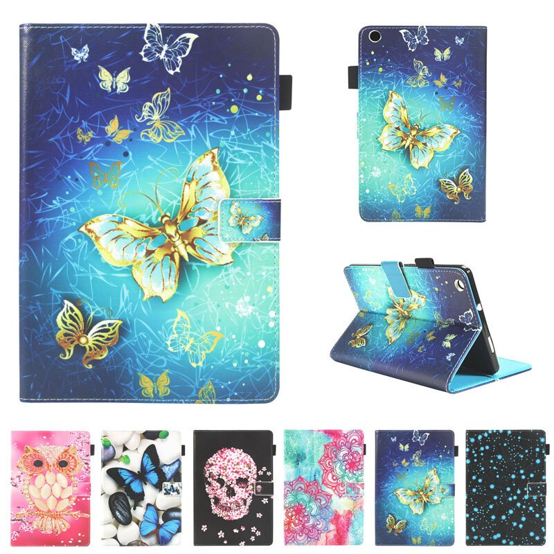 Tablet Funda For Huawei MediaPad M3 Lite 8 inch Fashion Mandala Floral Print Leather Flip Wallet Case Cover Coque Shell Stand