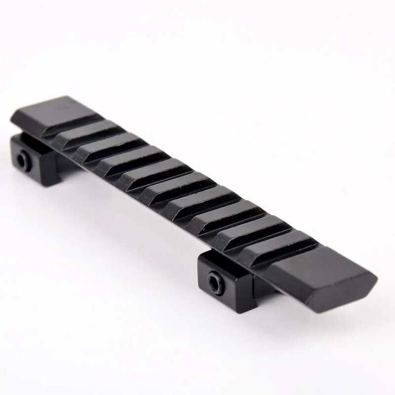 10 slots Picatinny Weaver Rail Hunting Scope Rail Adapter 11mm to 20mm 124mm for Rifle Air Gun Scope Mount
