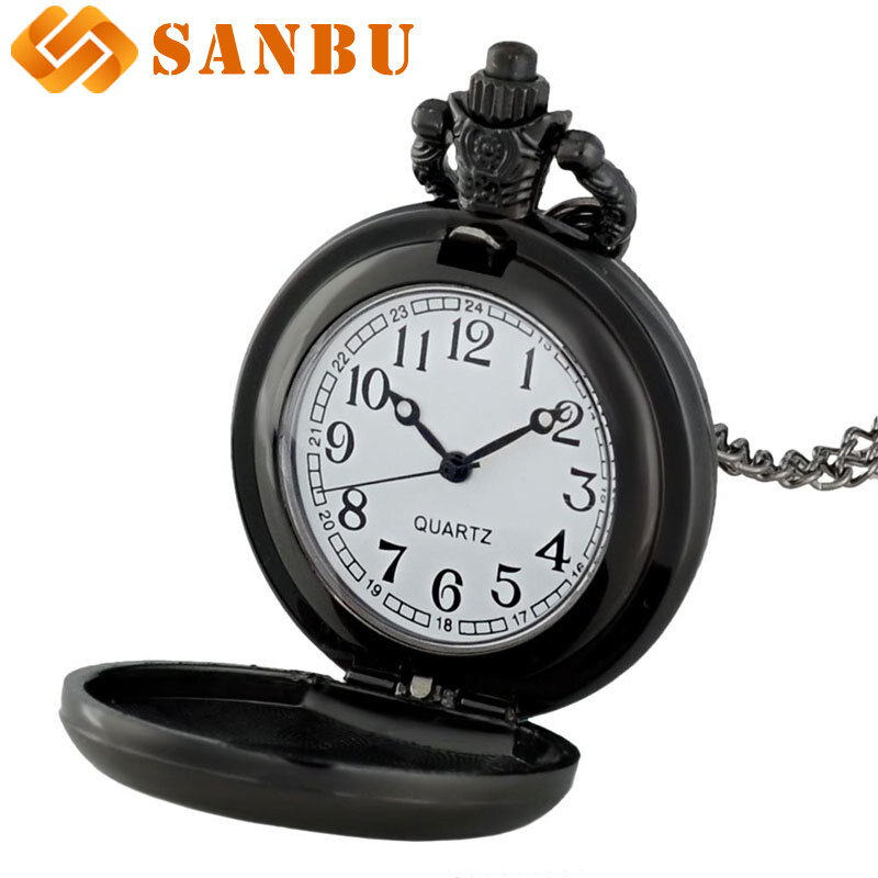 Vintage Bronze Soviet Republics Quartz Pocket Watch Retro Men Women Pendant Necklace Watches