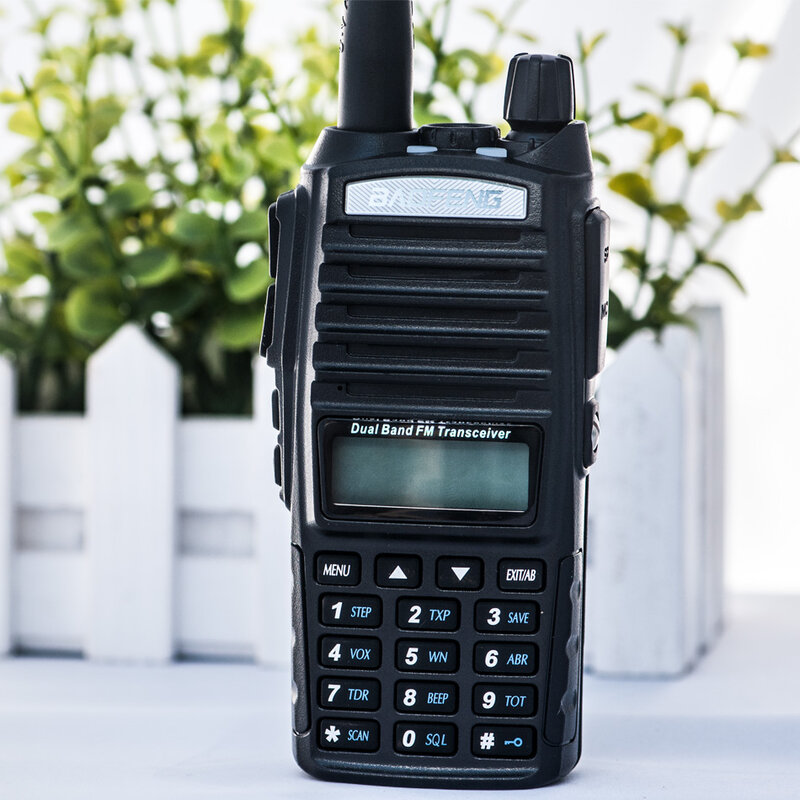 Baofeng – walkie-talkie Portable double PTT UV 82, Radio bidirectionnelle VHF UHF CB, Station de Radio amateur, émetteur-récepteur pour chasse, 1 pièce
