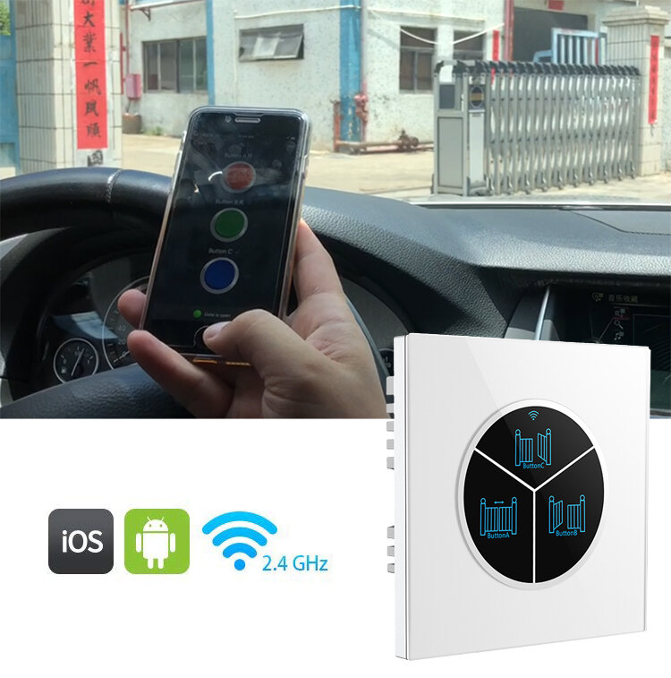 220v smart wifi automatische garage tor öffner fernbedienung durch mobile