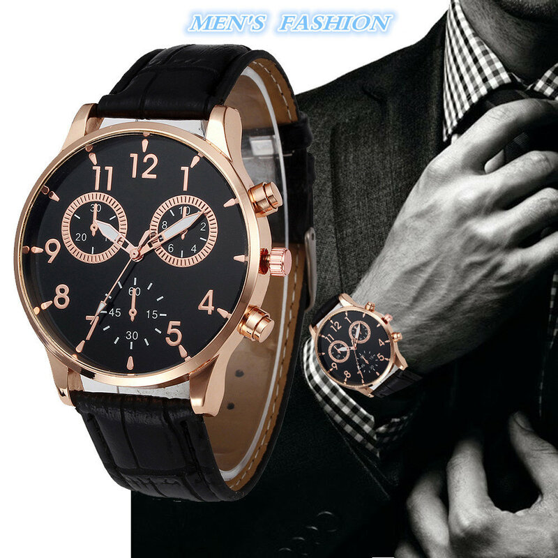 ساعة كوارتز فاخرة بحزام جلدي ، تصميم ريترو ، ست دبابيس ، سبيكة تناظرية ، علامة تجارية ممتازة ، 2019