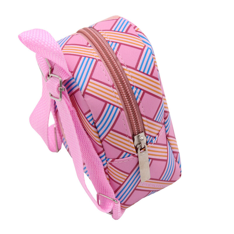 Милый модный рюкзак для американской куклы DollTalk, квадратный рюкзак для девочек с пересекающимися линиями, рюкзак для куклы Blyth Pullip bjd, аксесс...