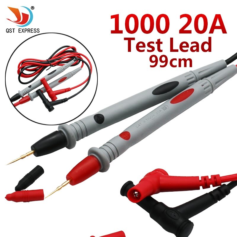 Een Set Digitale Multimeter Universele 1000V 20A Test Lead Probe Cable Smd Smt Naald Tip