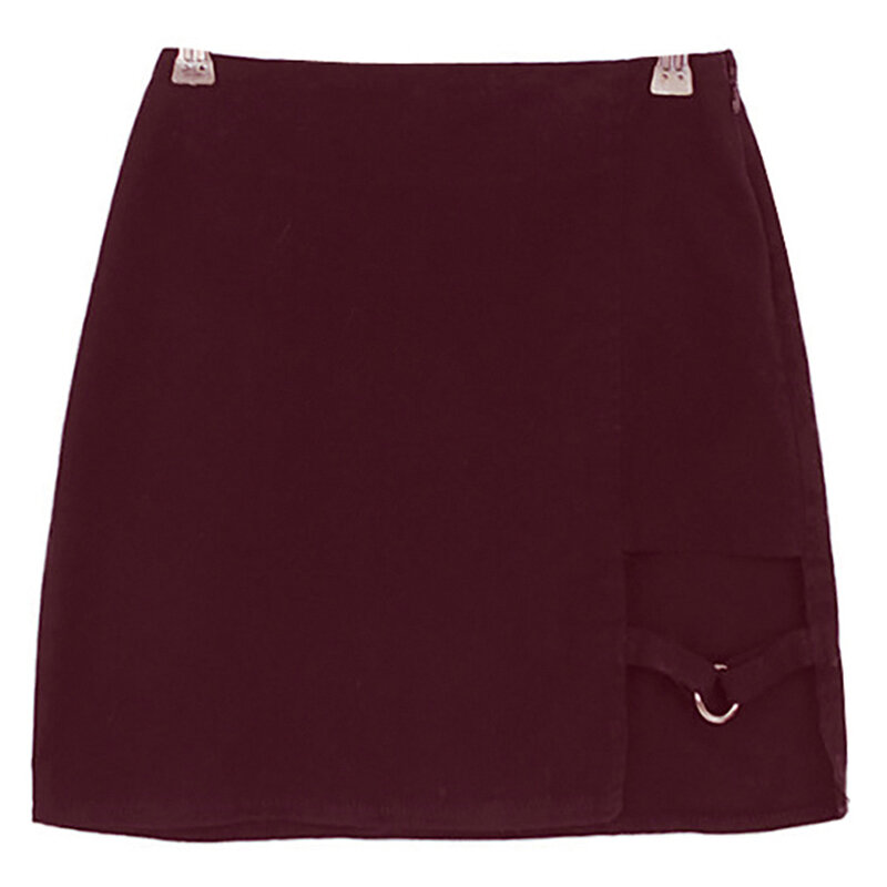 Demi-jupe taille haute pour femmes, Mini jupe irrégulière, coupe cintrée, pour magasin NYZ d'été