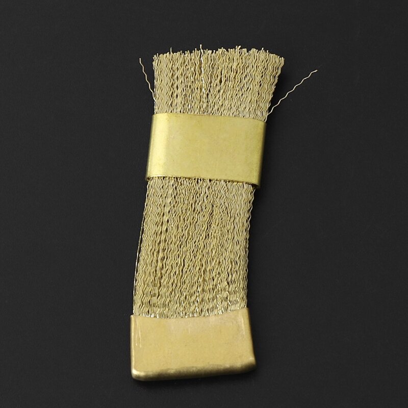 1 قطعة فرشاة تنظيف الأظافر مثقاب ذهبي اللون المحمولة ل الحفر مانيكير المثاقب الكهربائية الأسلاك النحاسية بالفرشاة نظافة