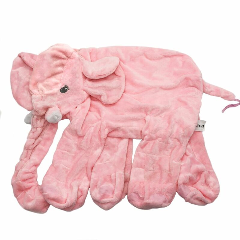 1pc 60cm 다채로운 코끼리 피부 부드러운 플러시 장난감 아기 어린이 아기 Appease 잠자는 베개 Kawaii 어린이를위한 선물
