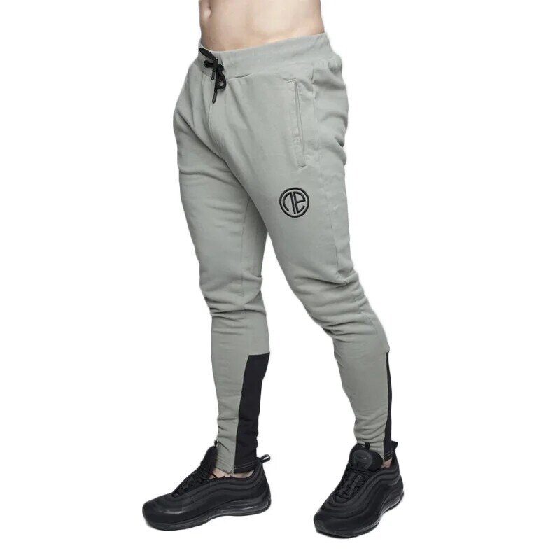 2021 New casual men's pants cotton autumn men's jogging sports pants trousers GYMS Fitness jogger stretch pants men