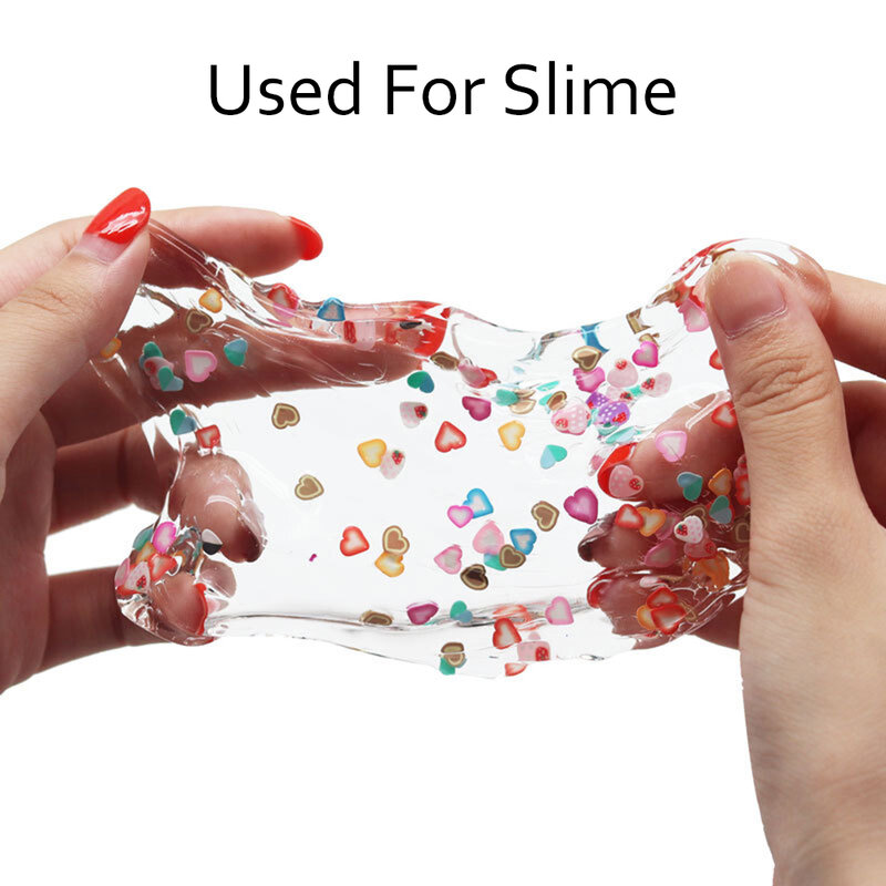 นอกจากนี้แผ่นสไลด์ Charms สำหรับ Slime ชุดอุปกรณ์ Fluffy Slimes ผลไม้ Polymer Clear อุปกรณ์เสริมเมือก Putty Clay เล็บ