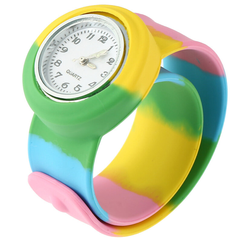 Relógio de pulso infantil de silicone, relógio de pulso esporte de silicone para meninos e meninas, presente para mulheres