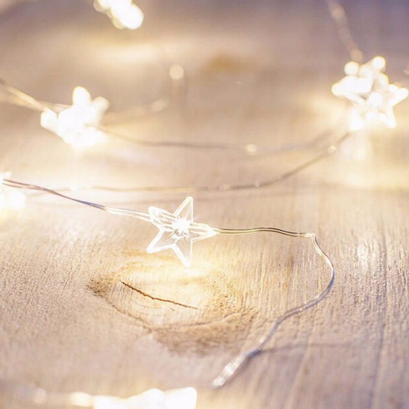 3m luz da corda a pilhas luzes de fadas do feriado para guirlanda natal festa de casamento em casa decoração coelho estrela flor nova