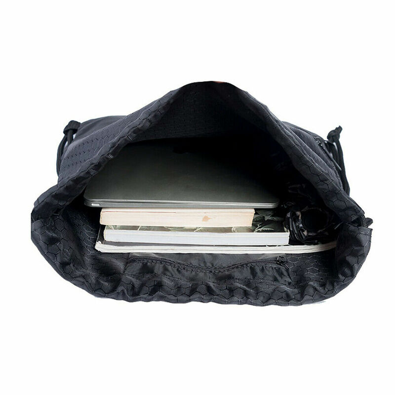 2019 Women Waterproof Drawstring Bag Solid Casual Backpack Camping Lightweight Gym Bag Men Women Outdoor Cheap Backbag