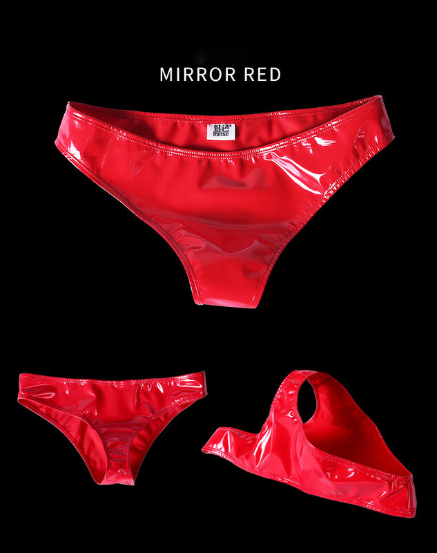 New Boom! Super Advanced Rubber Leica Mens Bright Shine T shaped briefs Sexy Underwear