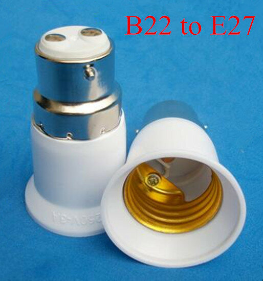 Hogar esencial accesorios de iluminación práctica B22 a E27 lámpara extensible titular bombilla Adaptador convertidor hembra Base LED Luz