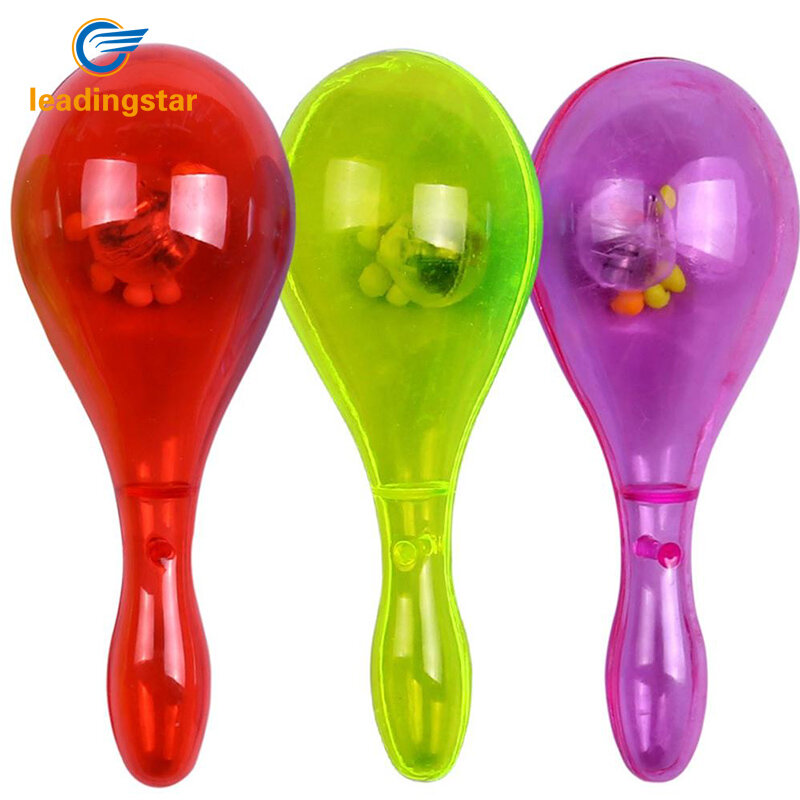 RCtown – jouets Maracas lumineux pour enfants, hochet lumineux LED à piles pour fête, couleur aléatoire zk15