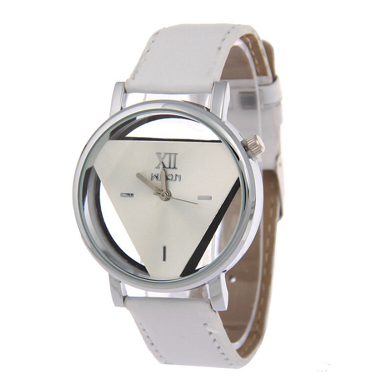 Novo relógio de pulso de couro masculino e feminino, relógio de pulso de quartzo para mulheres e homens