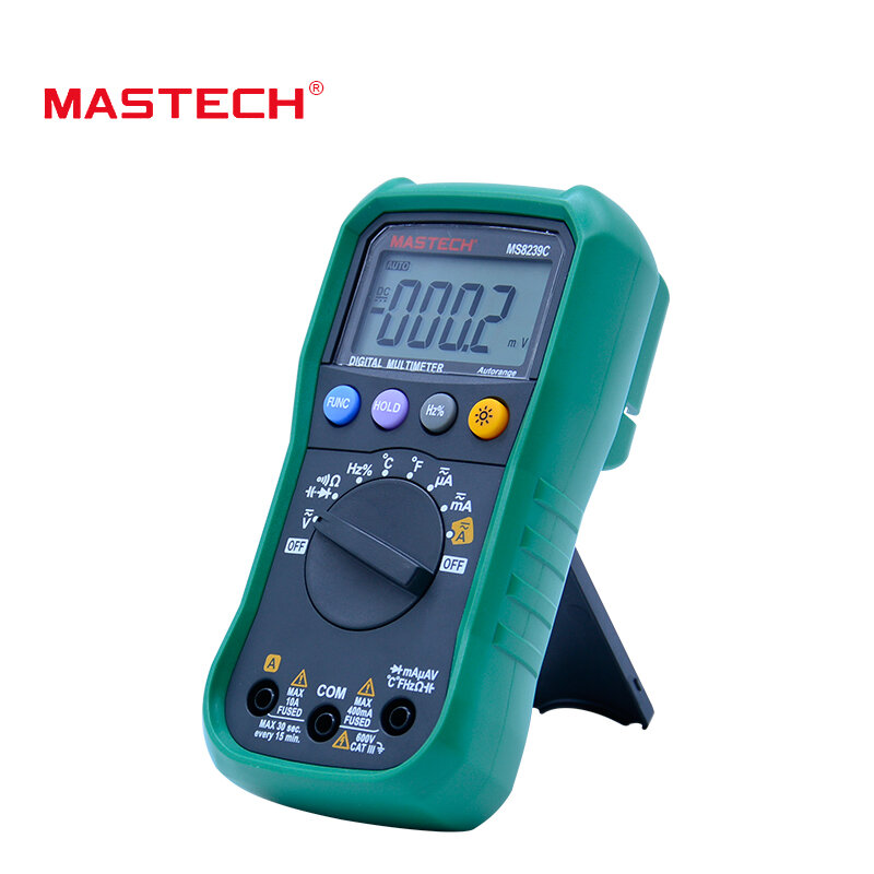 Digitale Multimeter Mastech MS8239C Ac Dc Spanning Stroom Capaciteit Frequentie Temperatuur Tester Auto Range Multimetro 3 3/4