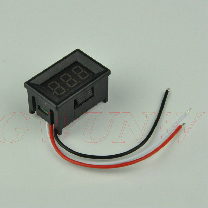 GWUNW-voltímetro digital BY336VK DC 0-99,9 V (100V), Panel medidor de voltaje de 3 bits y 0,36 pulgadas