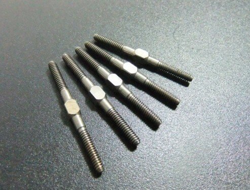 1PC* Titanium Alloy Push Rod M3X51mm with Clockwise and Counterclockwise Teeth (The U.S System)